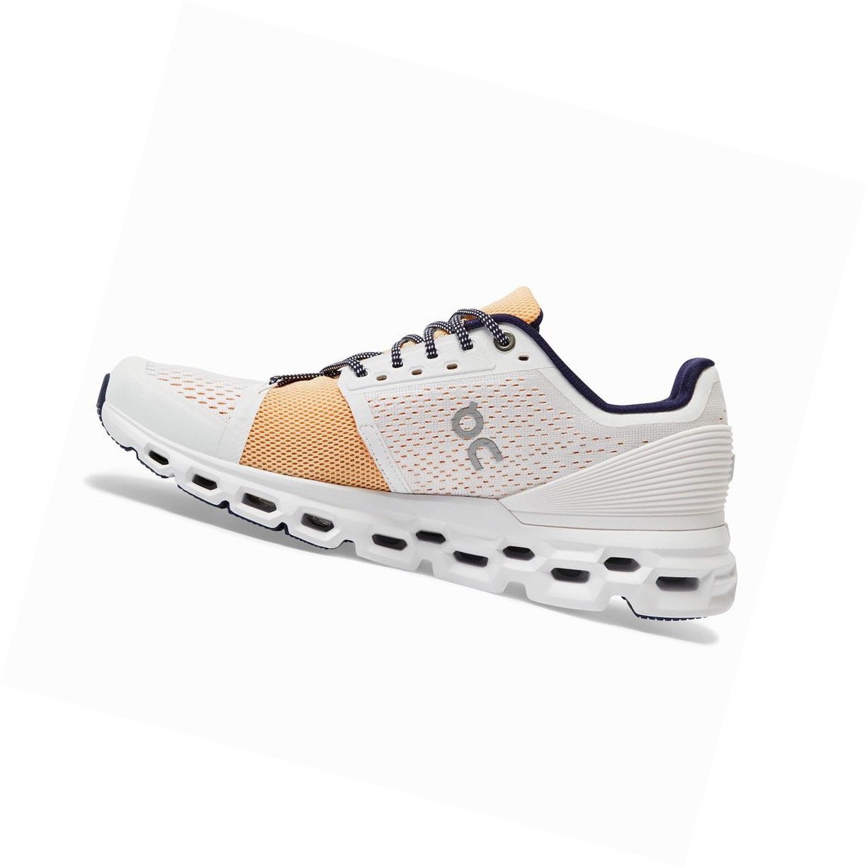 Scarpe Running Strada Donna On Cloudstratus Bianche | 65YQRWJHA