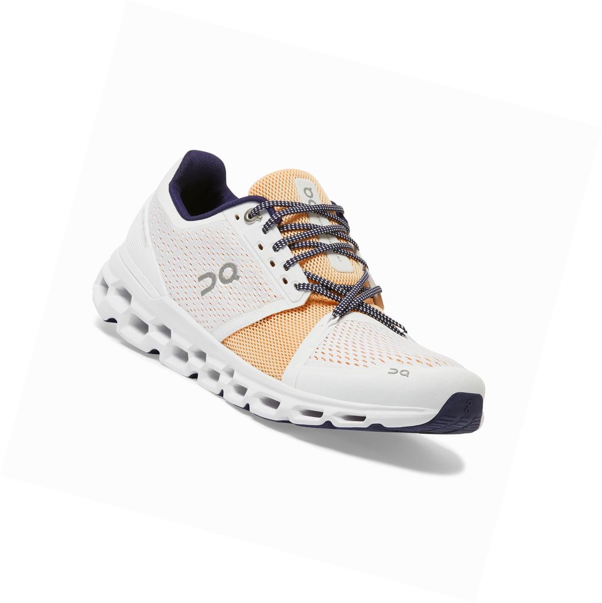Scarpe Running Strada Donna On Cloudstratus Bianche | 65YQRWJHA