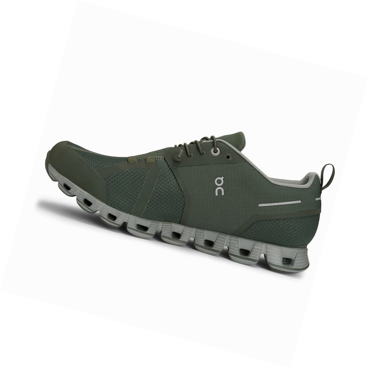 Scarpe Running Strada Uomo On Cloud Impermeabili Verde Oliva | 82BUXONIJ