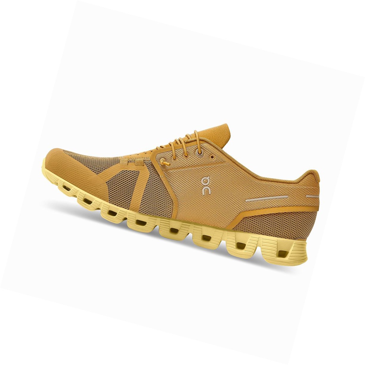 Scarpe Running Strada Uomo On Cloud Monochrome Marroni Gialle | 67JSHQFUP