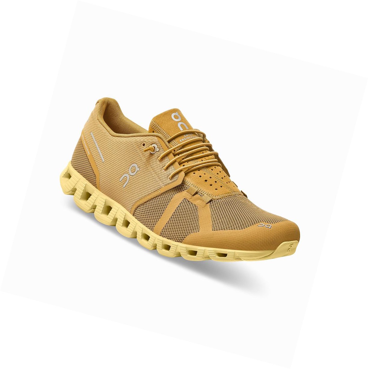 Scarpe Running Strada Uomo On Cloud Monochrome Marroni Gialle | 67JSHQFUP