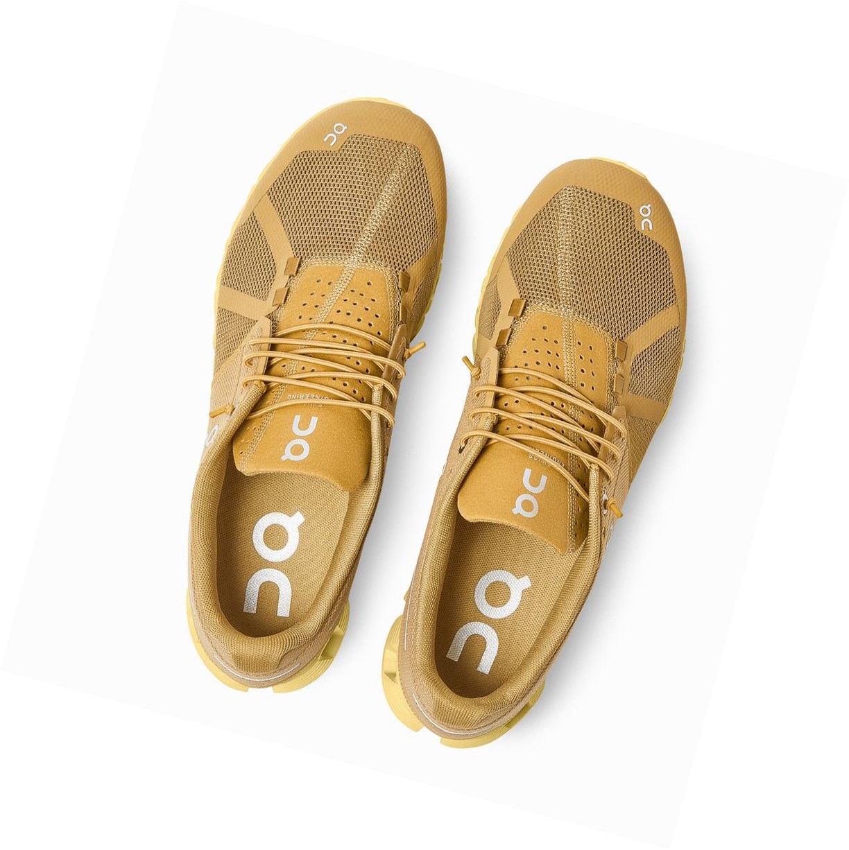 Scarpe Running Strada Uomo On Cloud Monochrome Marroni Gialle | 67JSHQFUP
