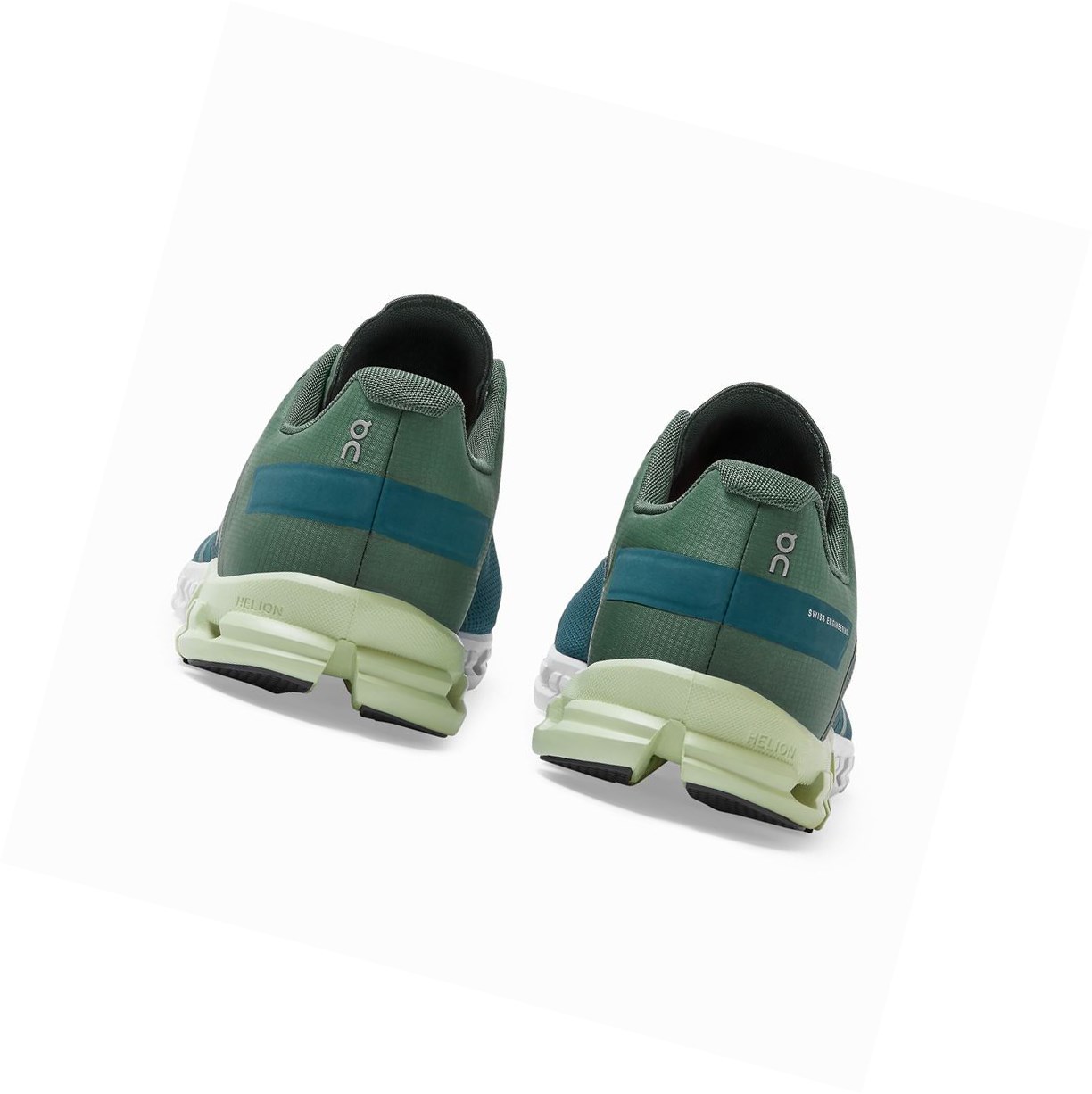 Scarpe Running Strada Uomo On Cloudflow Verdi Blu | 76LOEHVQI