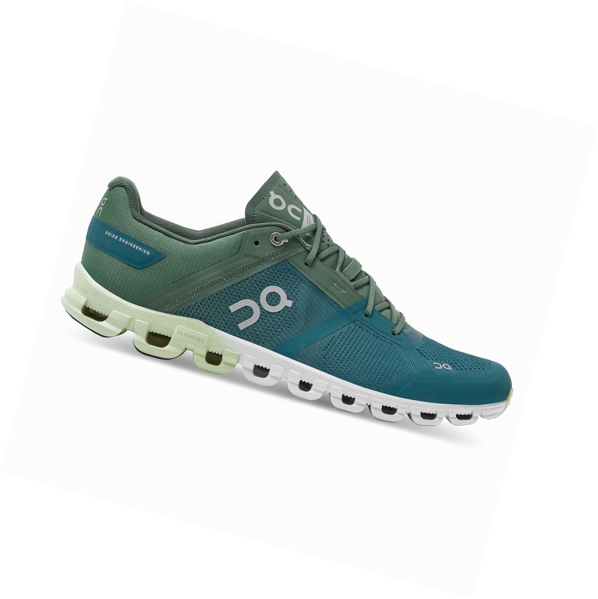 Scarpe Running Strada Uomo On Cloudflow Verdi Blu | 76LOEHVQI