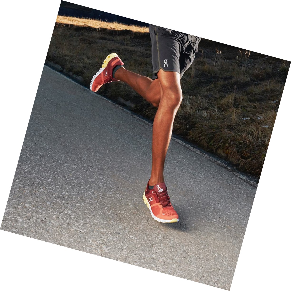 Scarpe Running Strada Uomo On Cloudflow Rosse Verdi Chiaro | 79JRKQWXB