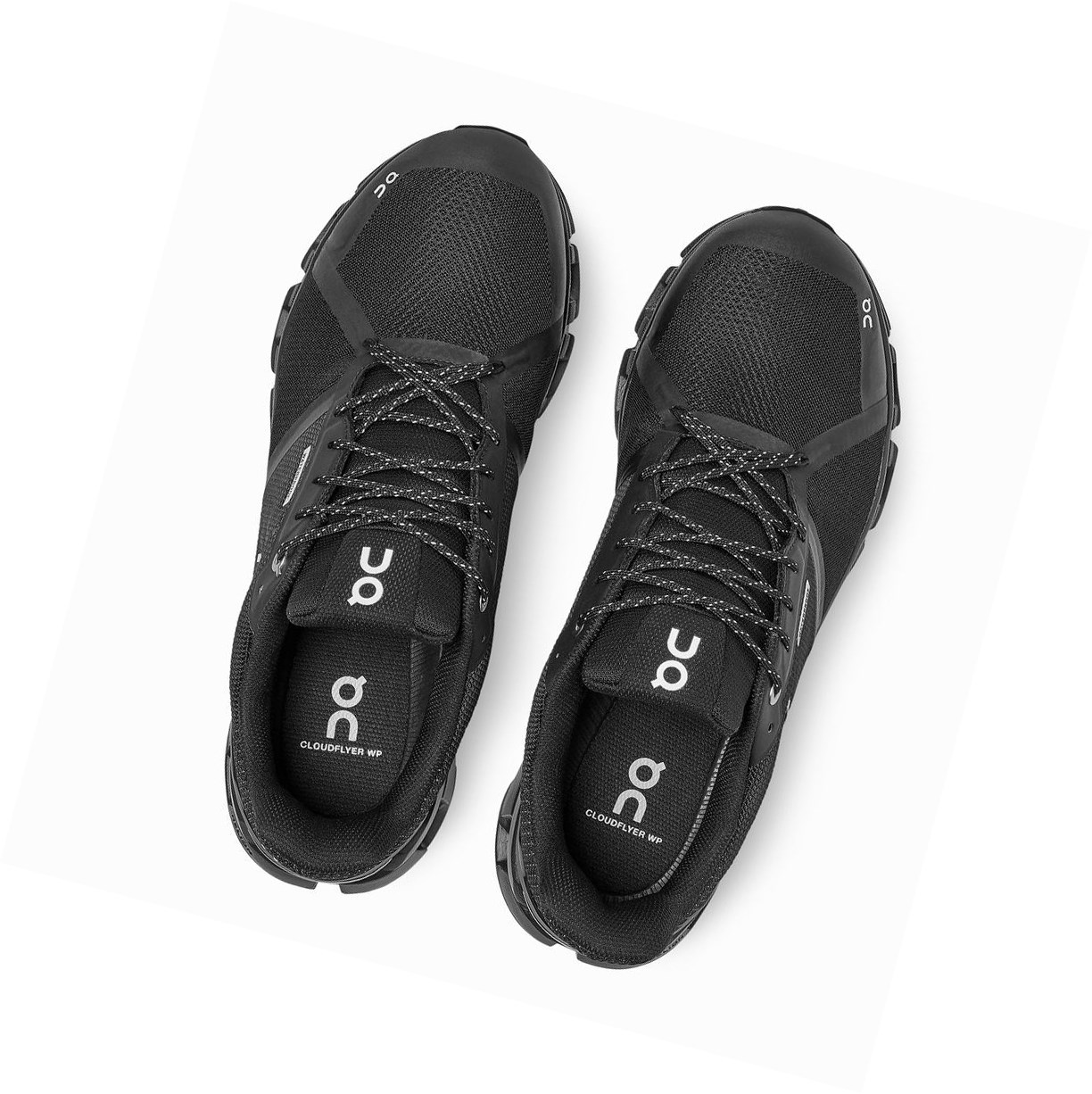 Scarpe Running Strada Uomo On Cloudflyer Impermeabili Nere | 14VTNILHE