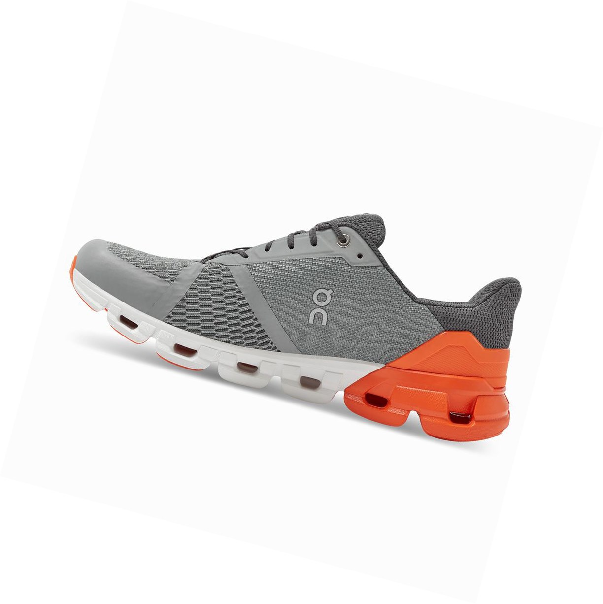 Scarpe Running Strada Uomo On Cloudflyer Grigie Arancioni | 76HZMCURE