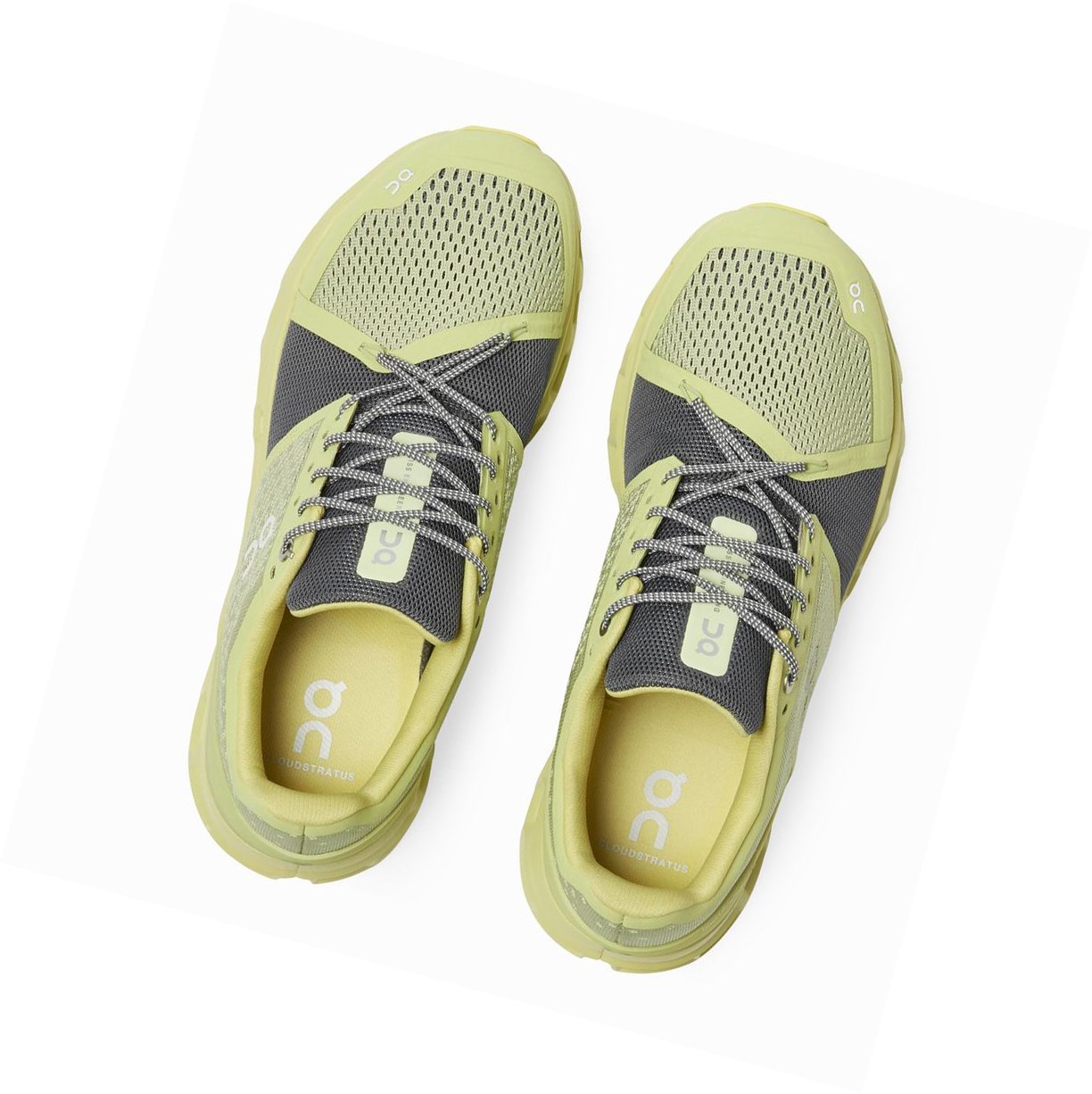 Scarpe Running Strada Uomo On Cloudstratus Gialle | 07SIWUBPD