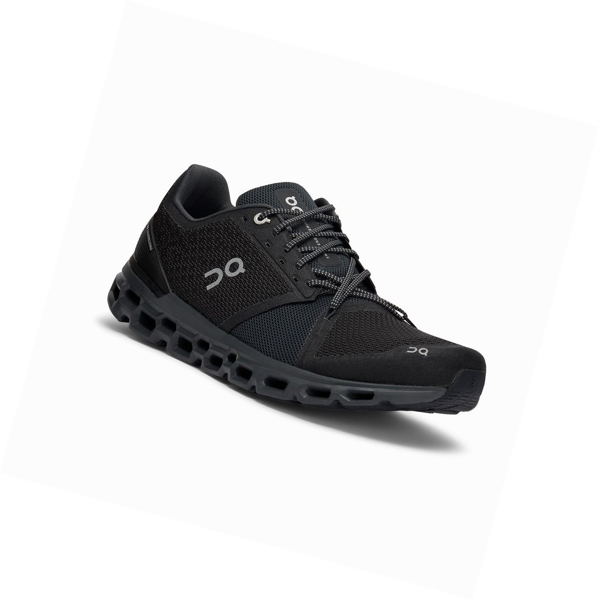 Scarpe Running Strada Uomo On Cloudstratus Nere Grigie | 10SMCTKNB