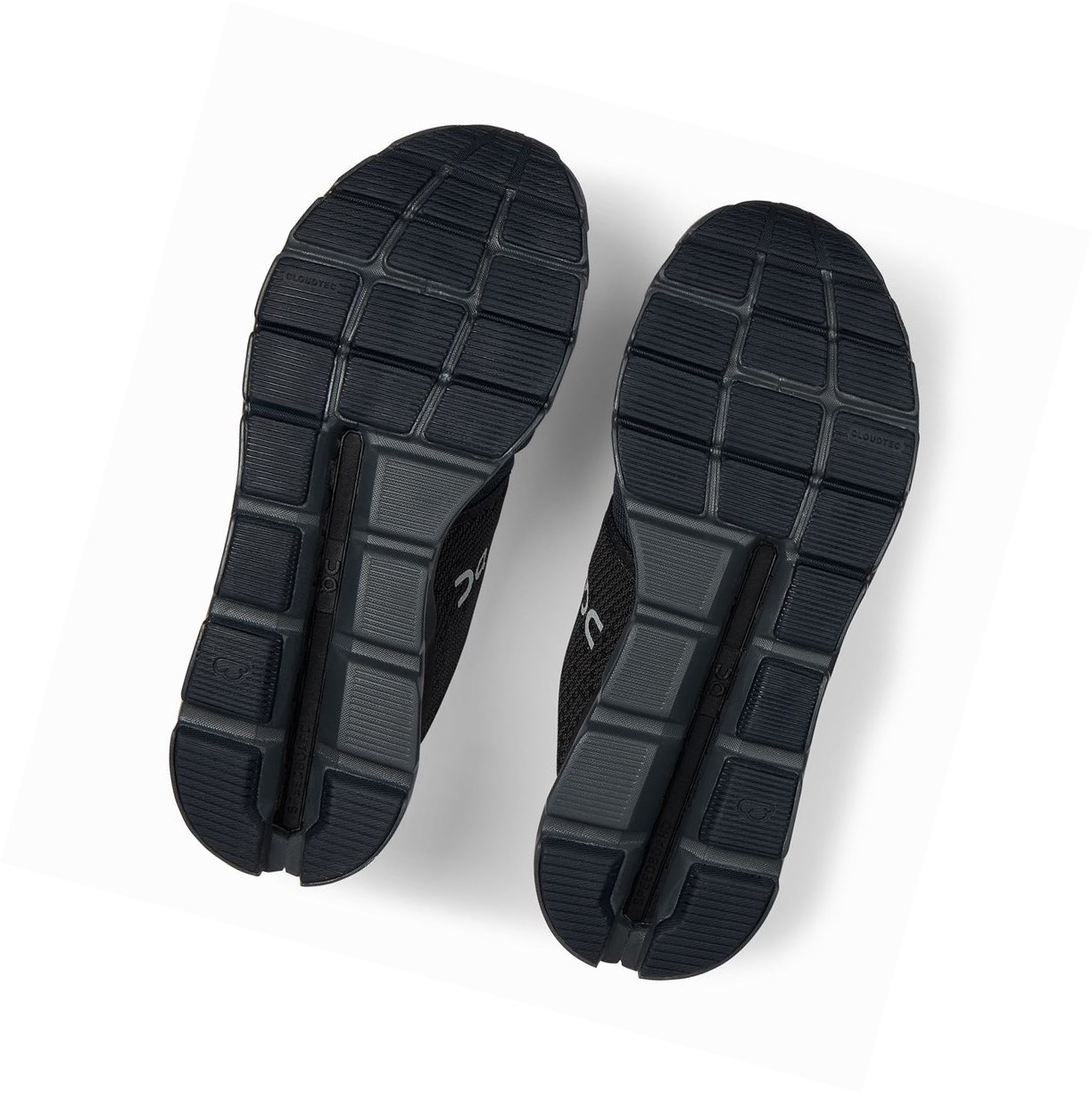 Scarpe Running Strada Uomo On Cloudstratus Nere Grigie | 10SMCTKNB