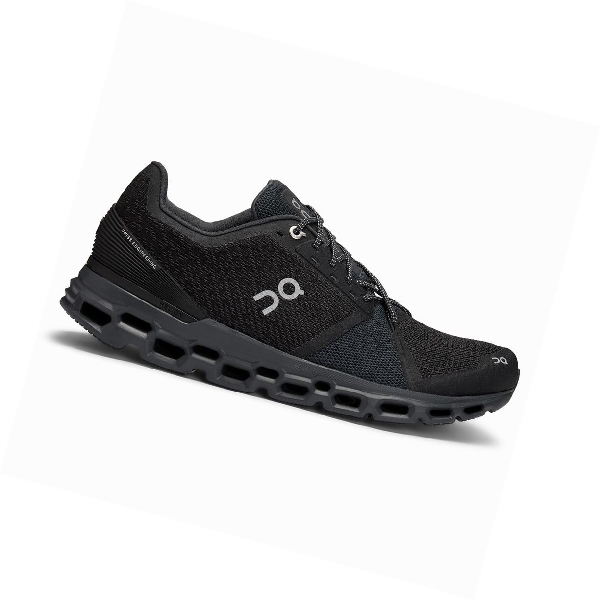Scarpe Running Strada Uomo On Cloudstratus Nere Grigie | 10SMCTKNB