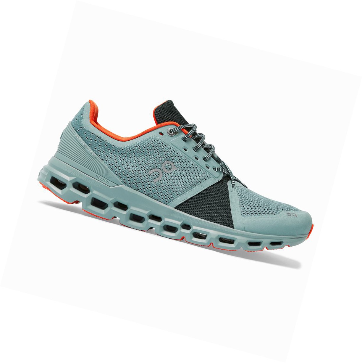 Scarpe Running Strada Uomo On Cloudstratus Verdi Scuro | 32XLESHJM