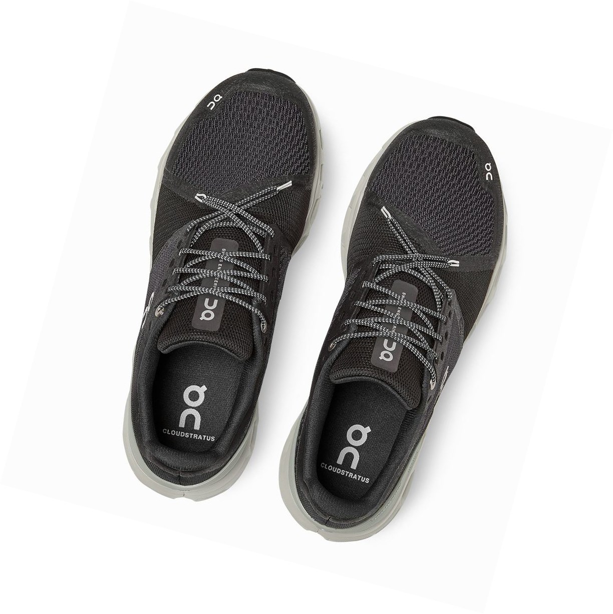 Scarpe Running Strada Uomo On Cloudstratus Nere | 98AYKZRVX