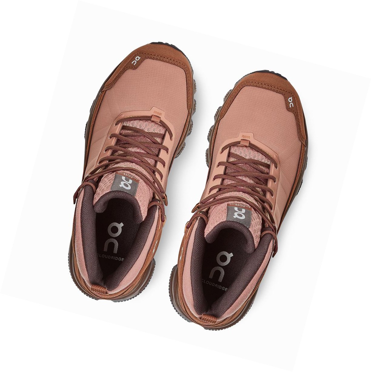 Scarpe Trekking Donna On Cloudridge Marroni Rosa | 05IYDNOVP