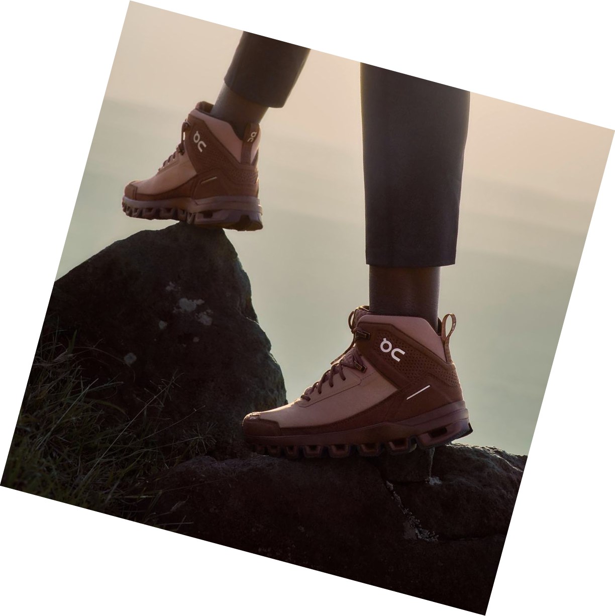 Scarpe Trekking Donna On Cloudridge Marroni Rosa | 05IYDNOVP