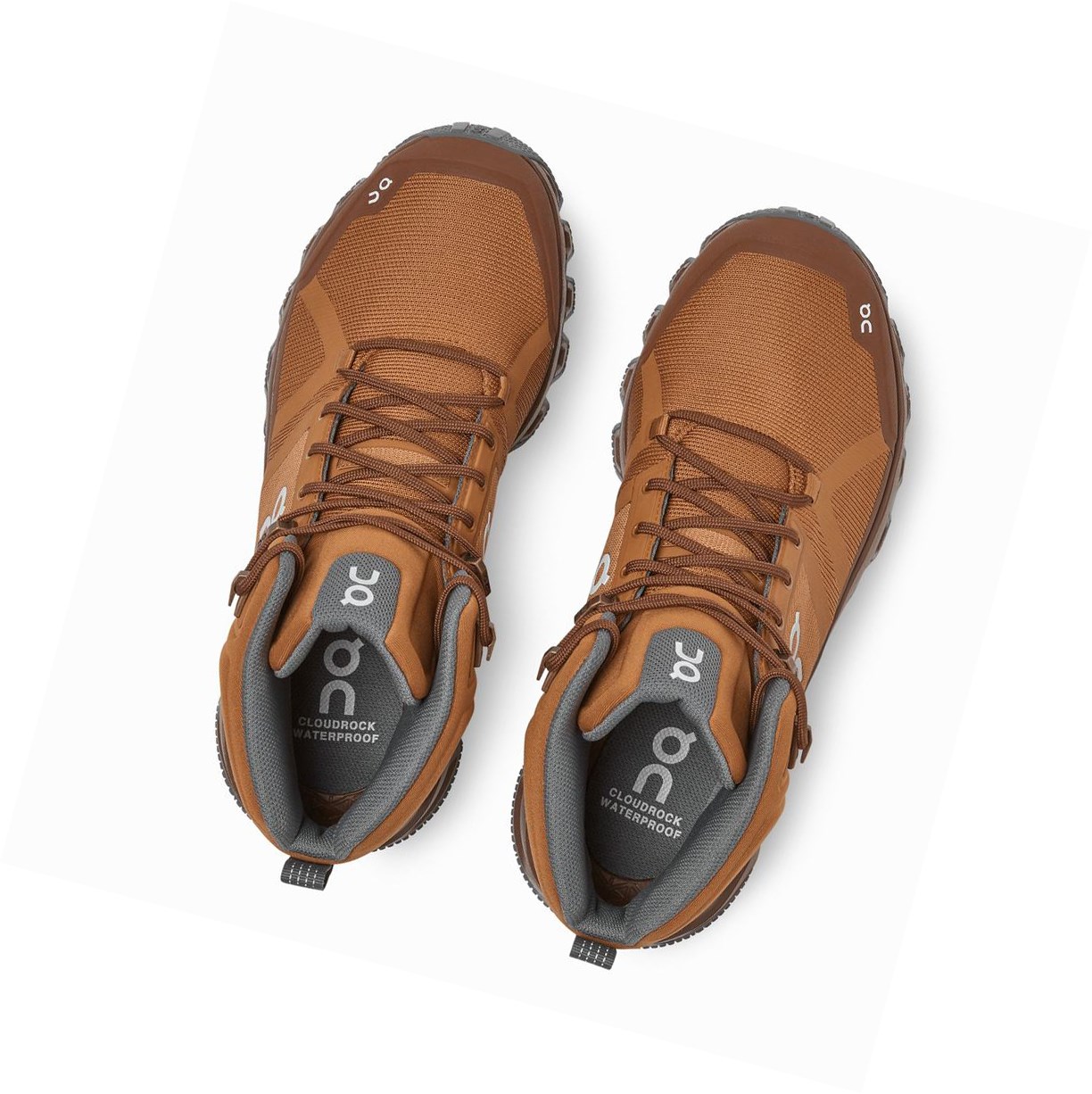 Scarpe Trekking Donna On Cloudrock Impermeabili Marroni | 68RZDJYLI
