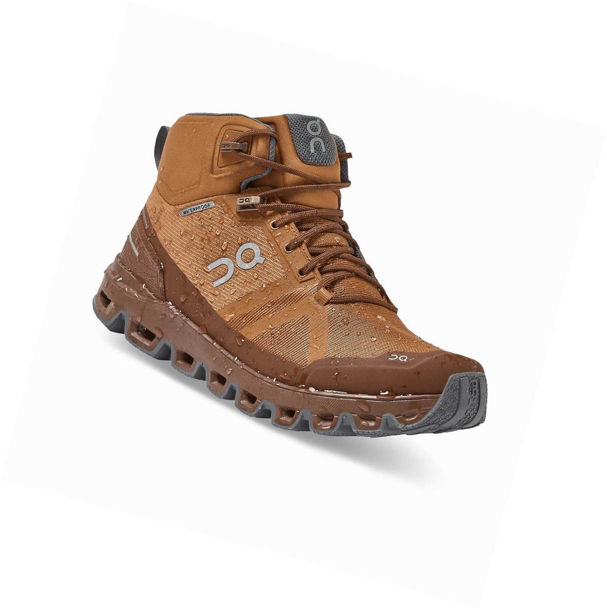 Scarpe Trekking Donna On Cloudrock Impermeabili Marroni | 68RZDJYLI