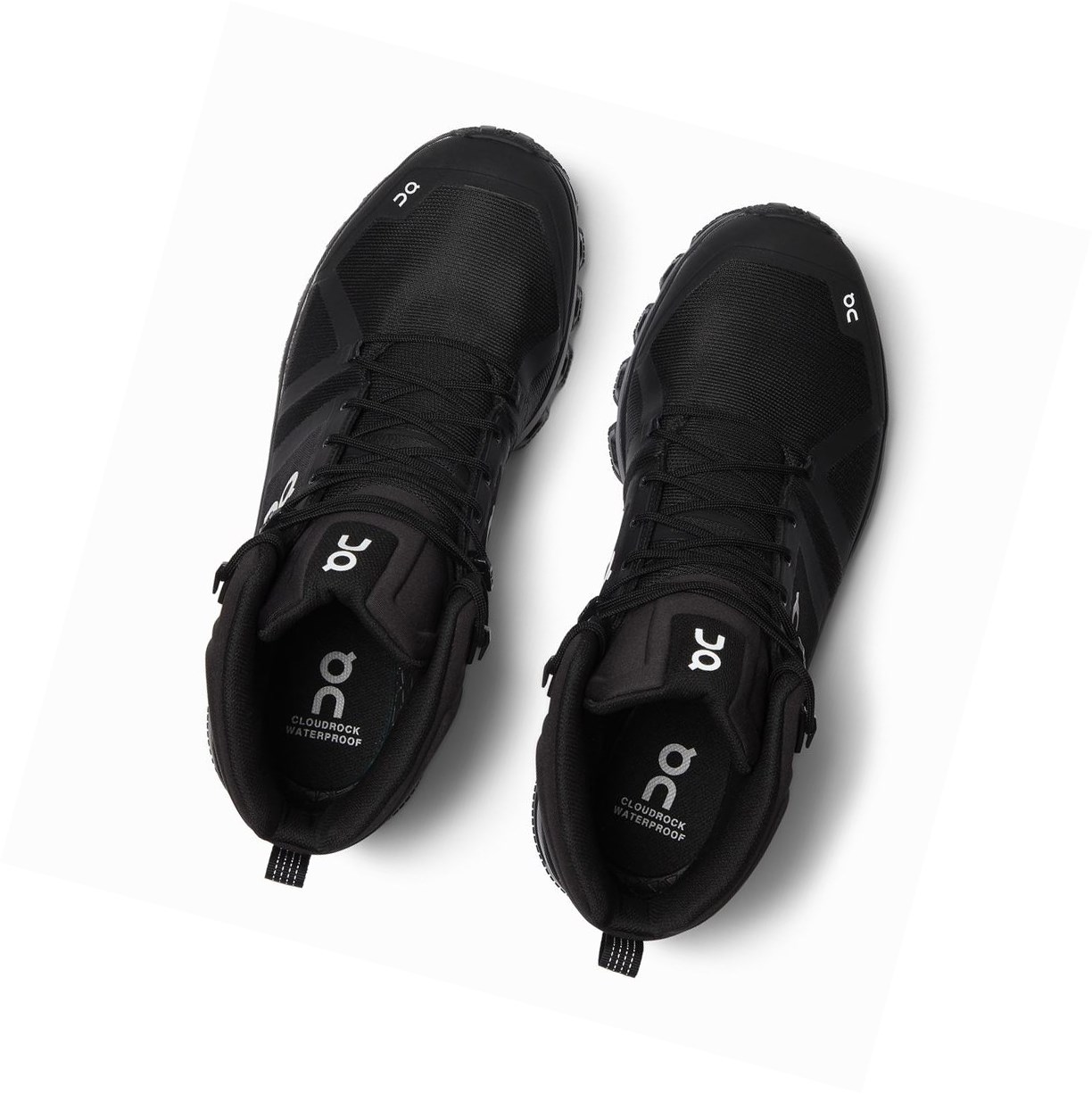 Scarpe Trekking Donna On Cloudrock Impermeabili Nere | 90PFTGUZJ