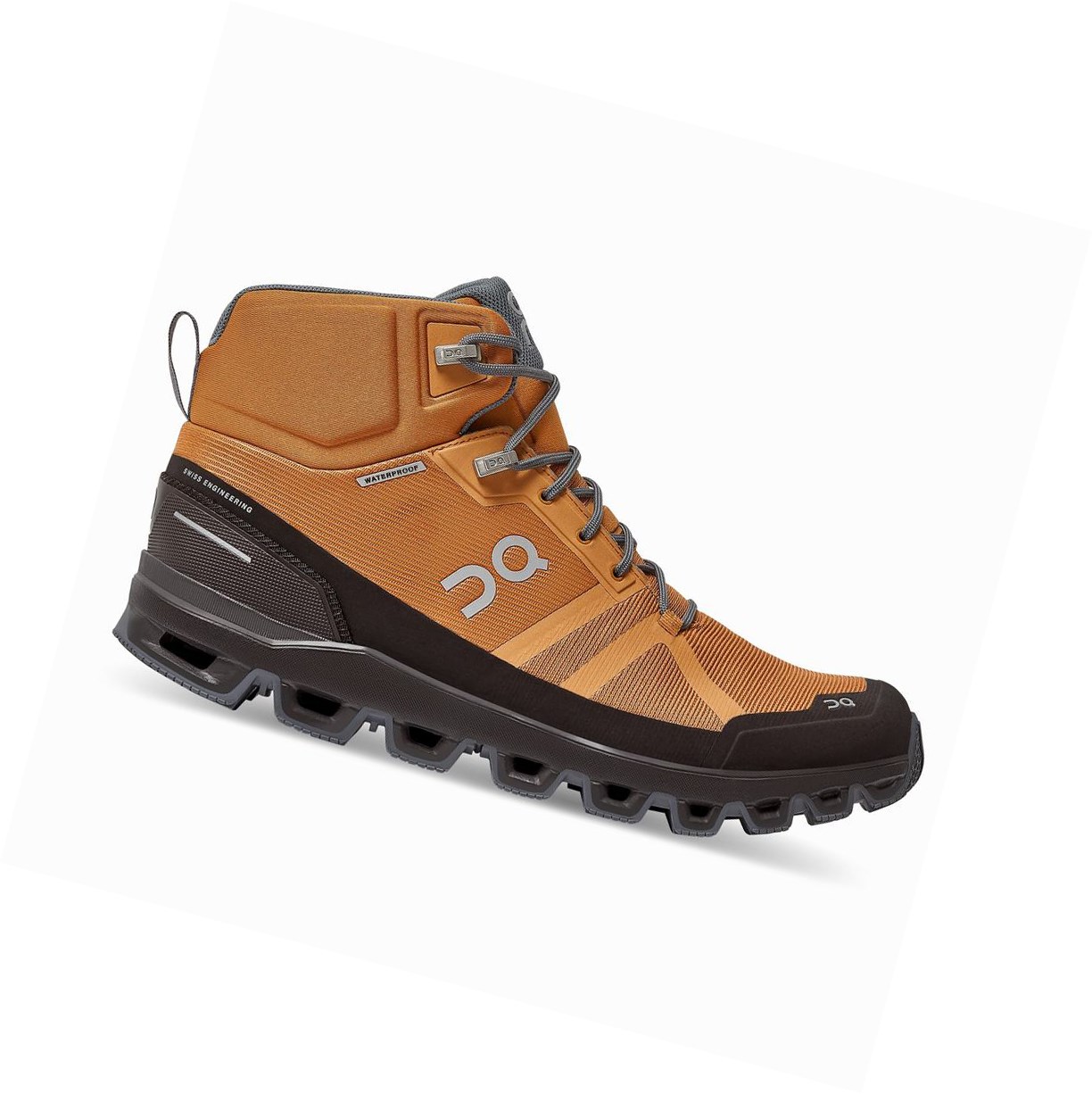 Scarpe Trekking Uomo On Cloudrock Impermeabili Marroni | 32RWKSVDE