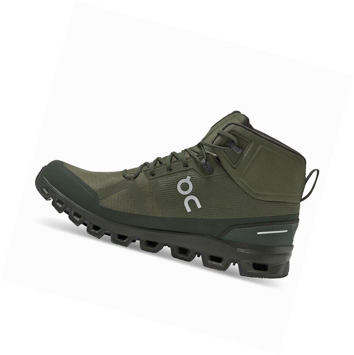 Scarpe Trekking Uomo On Cloudrock Impermeabili Verde Oliva | 42PNOHWZF