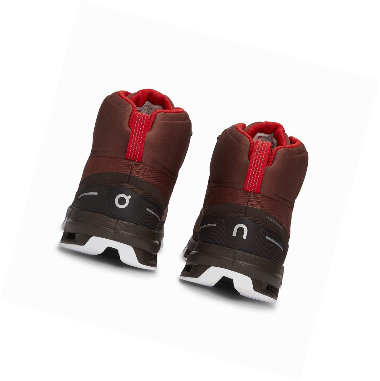 Scarpe Trekking Uomo On Cloudrock Impermeabili Rosse | 61ZMNIXDA