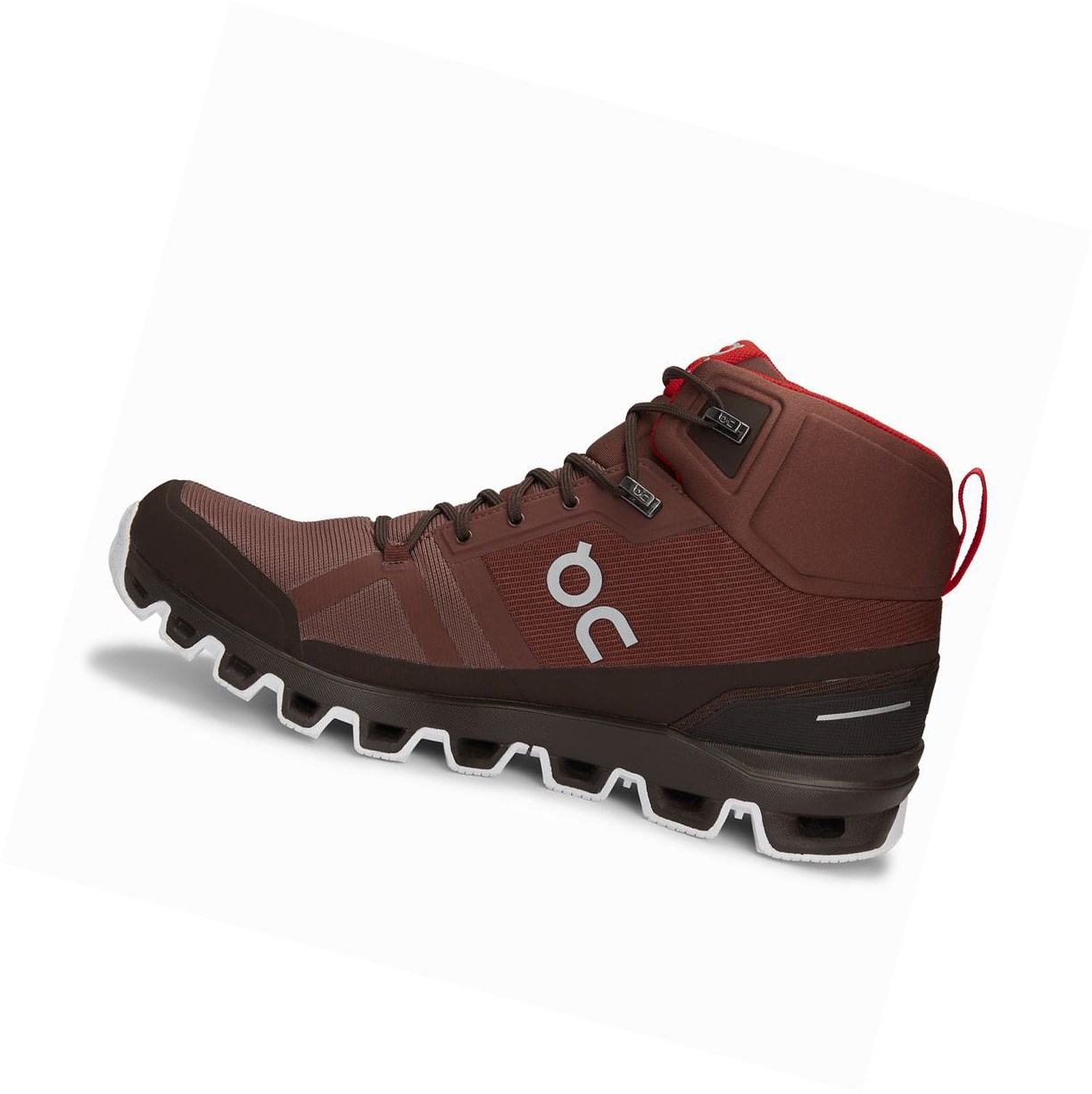 Scarpe Trekking Uomo On Cloudrock Impermeabili Rosse | 61ZMNIXDA