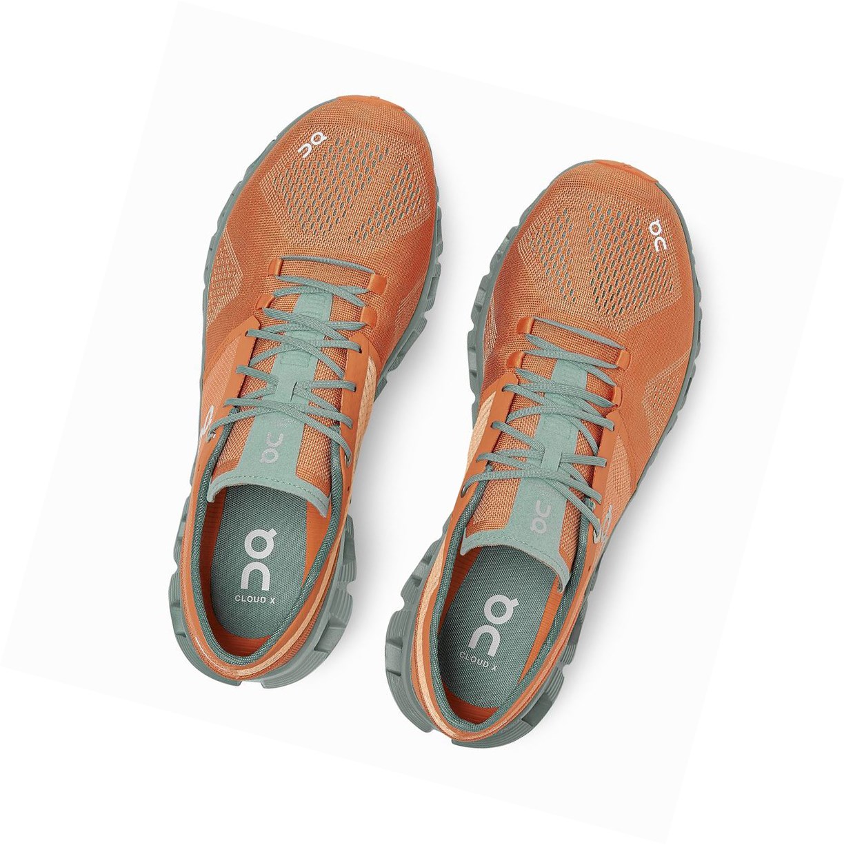 Scarpe da Allenamento Uomo On Cloud X Arancioni | 56CLXFKNW