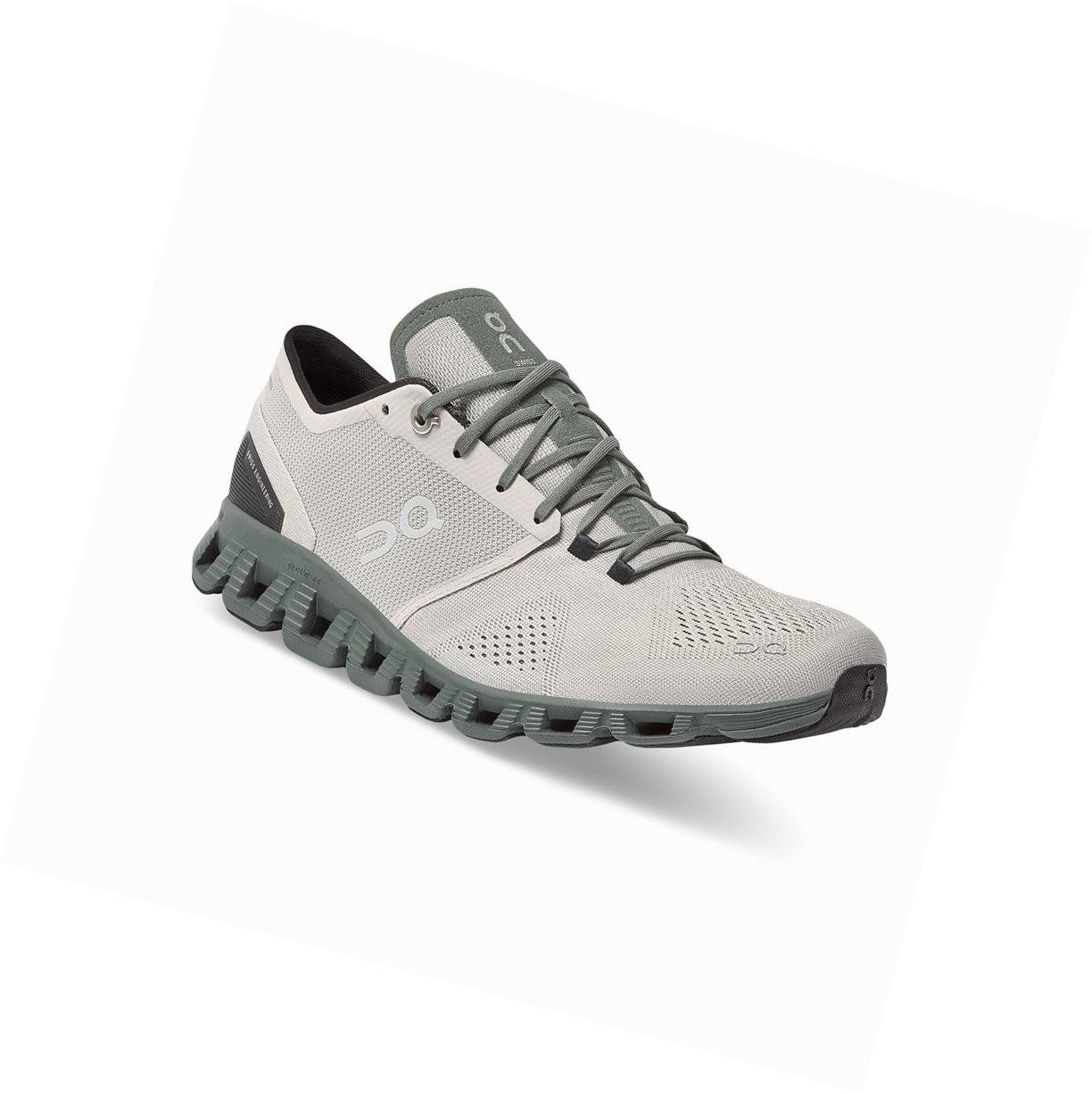 Scarpe da Allenamento Uomo On Cloud X Khaki Verde Oliva | 37NGURMHA