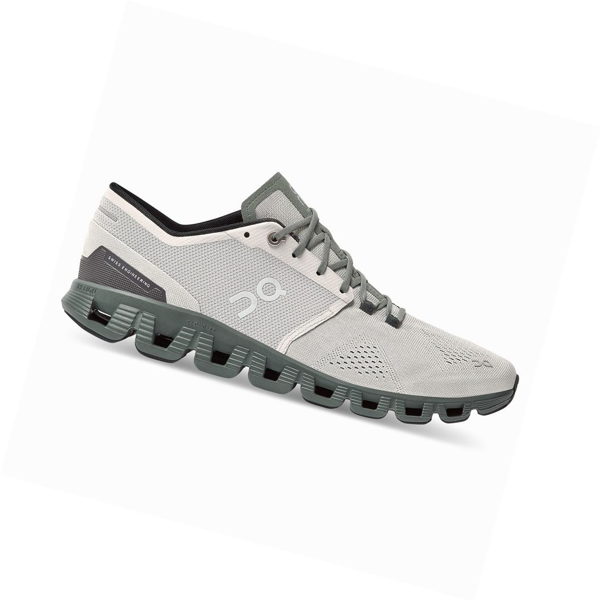 Scarpe da Allenamento Uomo On Cloud X Khaki Verde Oliva | 37NGURMHA