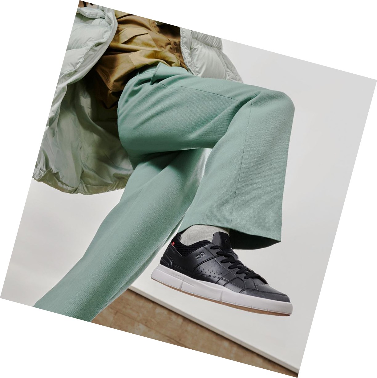 Scarpe da Tennis Donna On THE ROGER Clubhouse Nere Bianche | 70SYEXZFH
