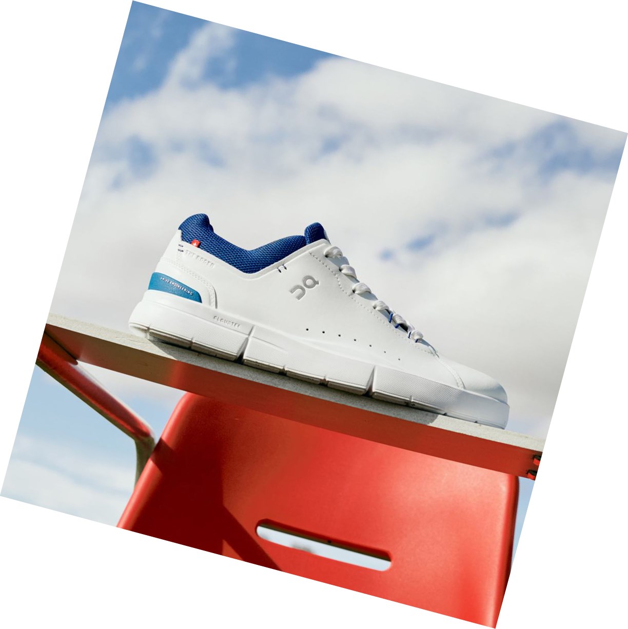 Scarpe da Tennis Uomo On THE ROGER Advantage Bianche | 42HVWMCZY