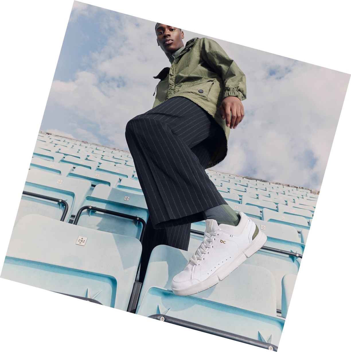 Scarpe da Tennis Uomo On THE ROGER Centre Court Bianche | 43FBQHTUD