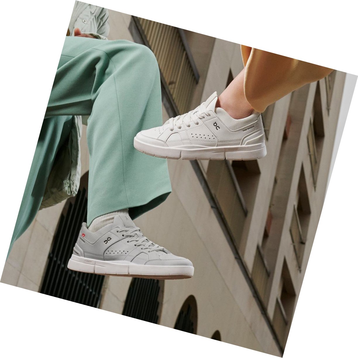 Scarpe da Tennis Uomo On THE ROGER Clubhouse Bianche | 96GLXAJNK