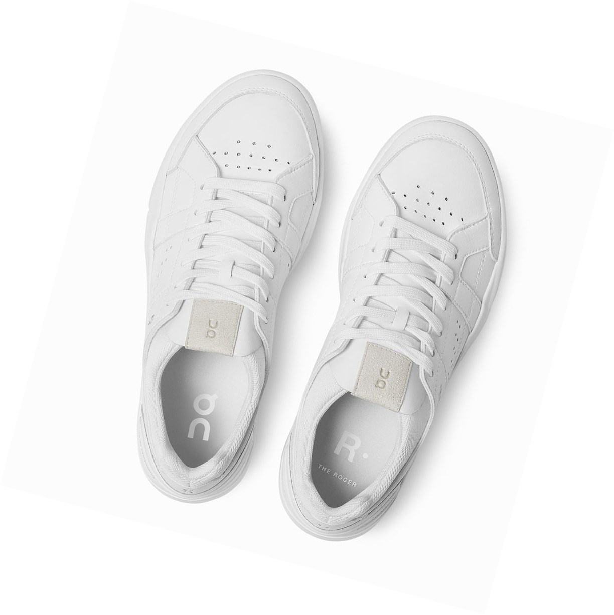 Scarpe da Tennis Uomo On THE ROGER Clubhouse Bianche | 96GLXAJNK
