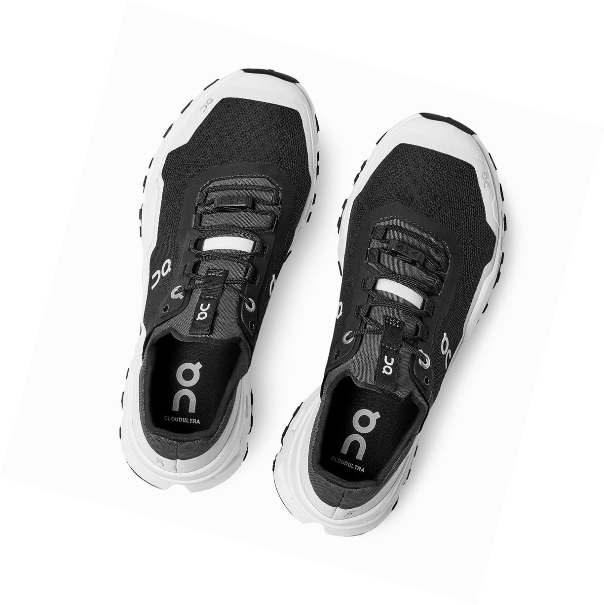 Scarpe da Trail Running Donna On Cloudultra Nere Bianche | 52FJYEMKG