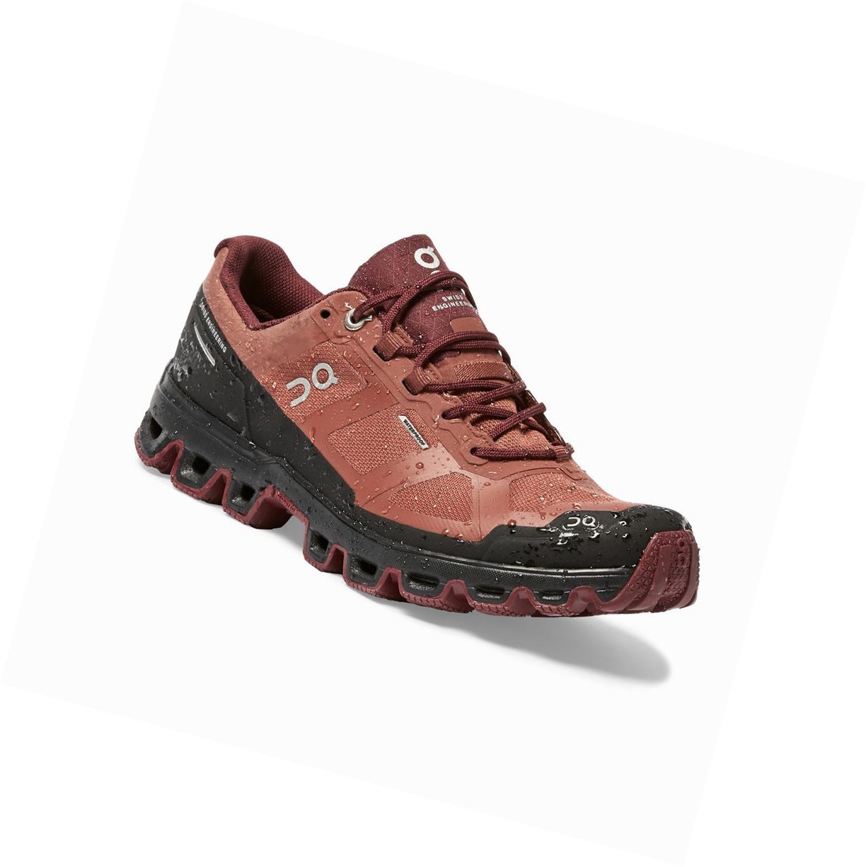 Scarpe da Trail Running Donna On Cloudventure Impermeabili Marroni Rosa | 39CIHSODE
