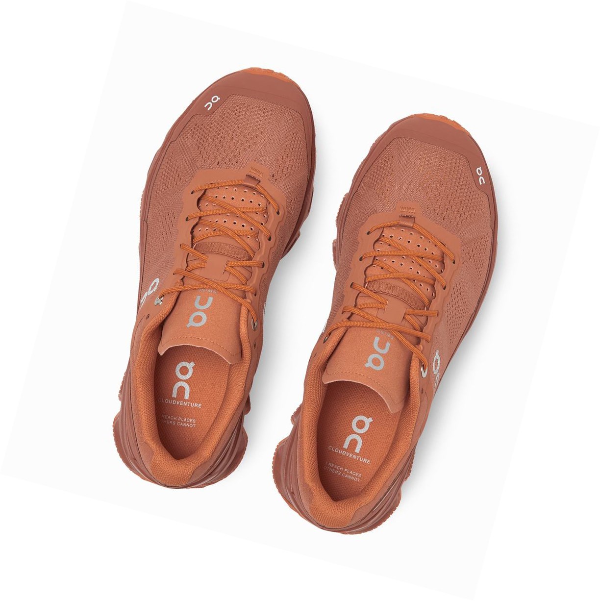 Scarpe da Trail Running Donna On Cloudventure Grigie Arancioni | 76VLJUAGF
