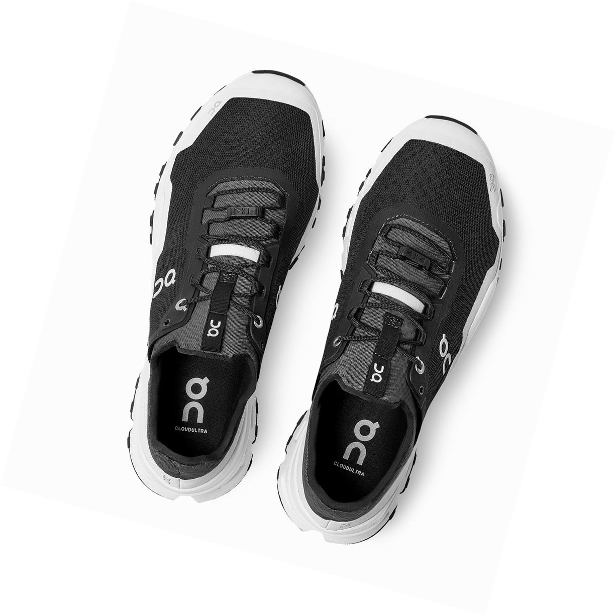 Scarpe da Trail Running Uomo On Cloudultra Nere Bianche | 25KDSWNPE