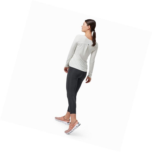 Magliette Donna On Performance Long-T Bianche | 79DAYSGZH