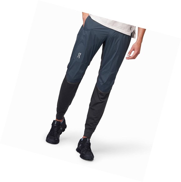 Pantaloni Da Corsa Uomo On Corsa Blu Marino Nere | 19OCBYWLM