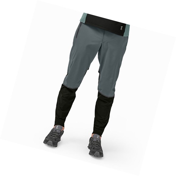 Pantaloni Uomo On Impermeabili Grigie Nere | 70WAVLYXN