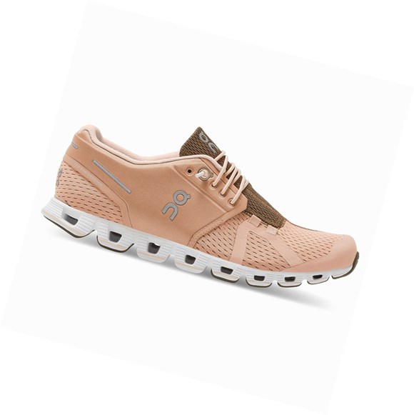 Scarpe Running Strada Donna On Cloud Marroni Rosa Camouflage | 93SOZNUCY