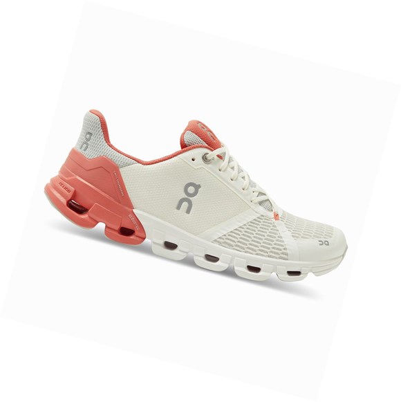 Scarpe Running Strada Donna On Cloudflyer Bianche Corallo | 42LBETMGQ
