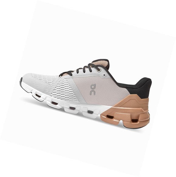 Scarpe Running Strada Donna On Cloudflyer Bianche Marroni Rosa | 53TNZLXUV