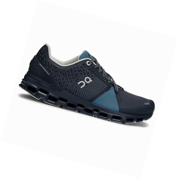 Scarpe Running Strada Donna On Cloudstratus Blu Marino | 54MRCQSYH
