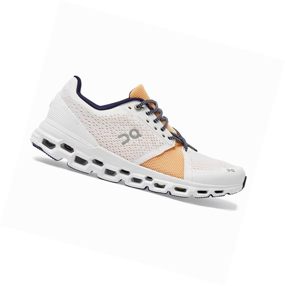 Scarpe Running Strada Donna On Cloudstratus Bianche | 65YQRWJHA