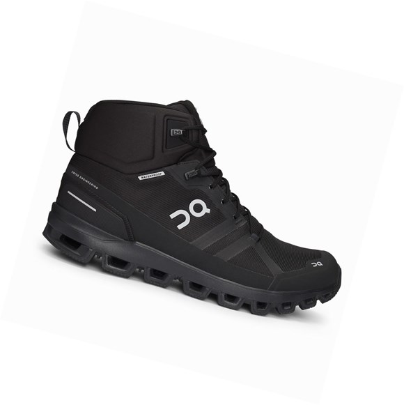 Scarpe Trekking Uomo On Cloudrock Impermeabili Nere | 18BGYQIFJ
