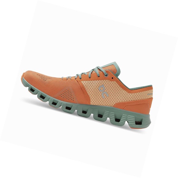 Scarpe da Allenamento Uomo On Cloud X Arancioni | 56CLXFKNW