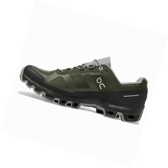 Scarpe da Trail Running Uomo On Cloudventure Impermeabili Verdi | 96CGPEXZM